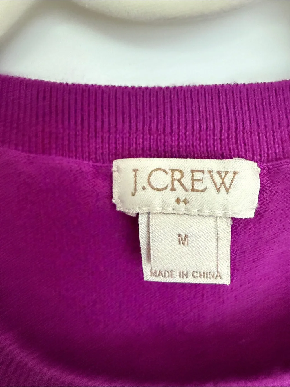 J. Crew Cotton Fuchsia Sleeveless Knit Tank